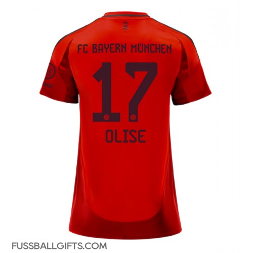 Bayern Munich Michael Olise #17 Fußballbekleidung Heimtrikot Damen 2024-25 Kurzarm